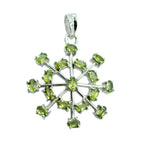 Peridot Classic Egyptian 925 Silver multiple Green Pendant