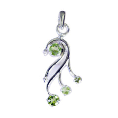Peridot Eye-catching Mexican 925 Silver quarter Green Pendant