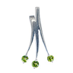 Peridot Classic American 92.5 Silver Trilogy Green Pendant