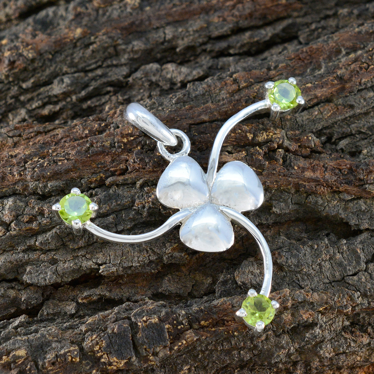 Peridot Tiny Russian 925 Silver Trilogy Ines Fairytale Green Pendant Jewelry