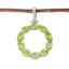 Peridot Eye-catching American Silver deka Green Pendant
