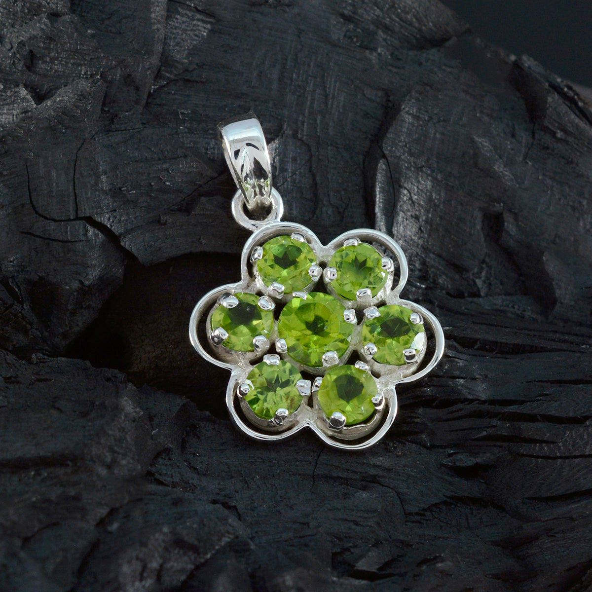 Peridot Delicate American 92.5 Silver multiple Patricia Abstract Green Pendant Jewellery