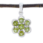 Peridot Delicate American 92.5 Silver multiple Green Pendant