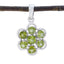 Peridot Delicate American 92.5 Silver multiple Green Pendant
