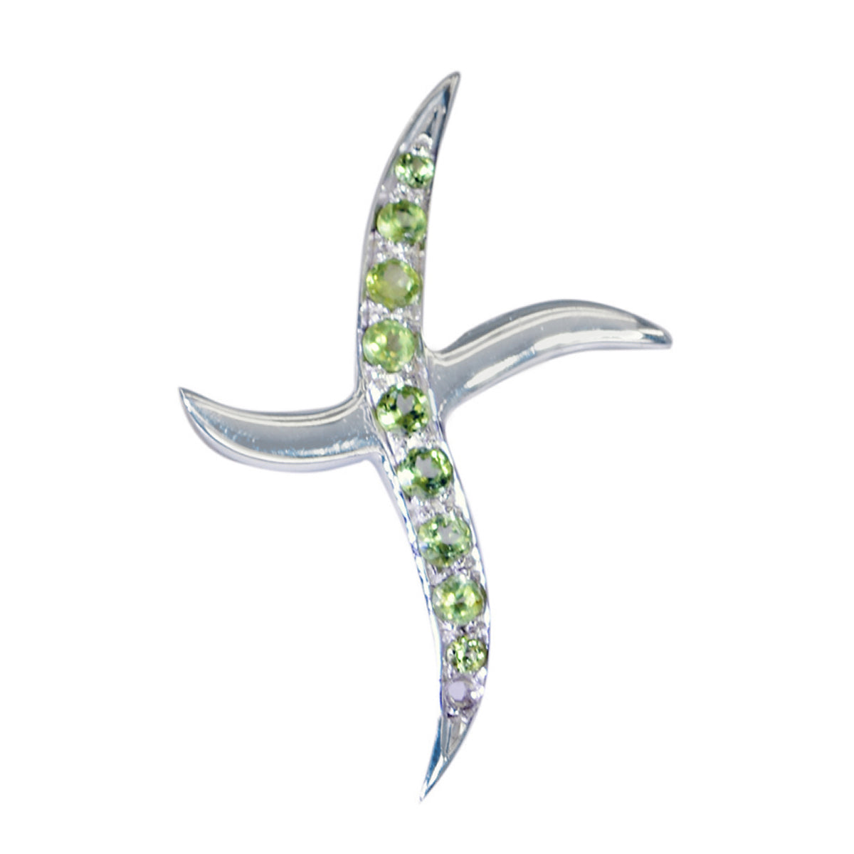 Peridot Whisper-thin Moroccan 92.5 Silver multiple Green Pendant