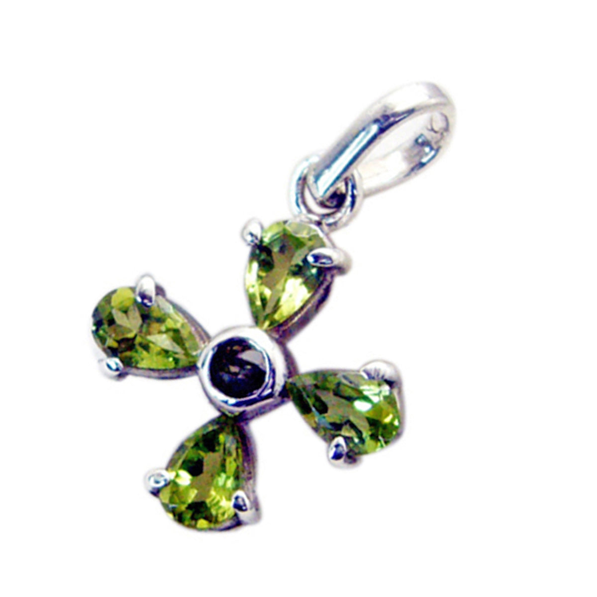 Peridot Featherlight Mexican Sterling Silver quarter Penelope propsel Green Pendant Jewellery