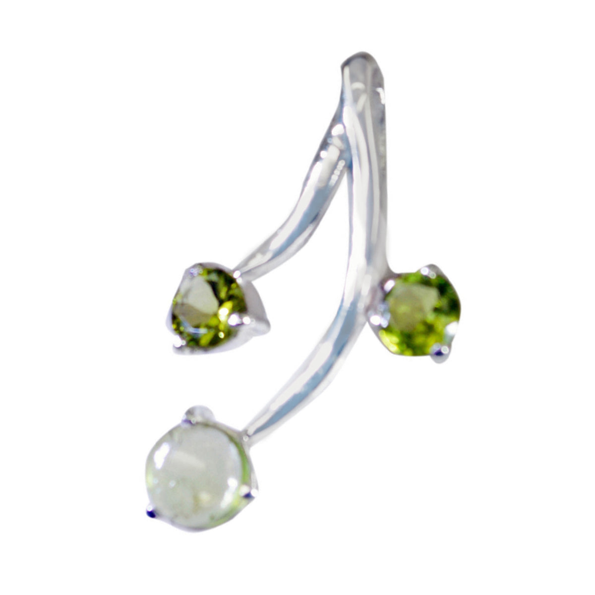 Peridot Featherlight Turkish 92.5 Silver Trilogy Skylar Graceful Green Pendant Jewellery