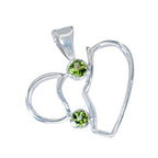 Peridot Featherlight Mexican Sterling Silver Toi et Moi Sophia Fairytale Green Pendant Jewellery