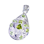 Peridot Edgy Latin American 925 Silver multiple Stella Art-Deco Green Pendant Jewelry