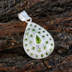 Peridot Statement American 92.5 Silver multiple Yasmin Romantic Green Pendant Jewellery