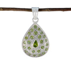 Peridot Statement American 92.5 Silver multiple Green Pendant