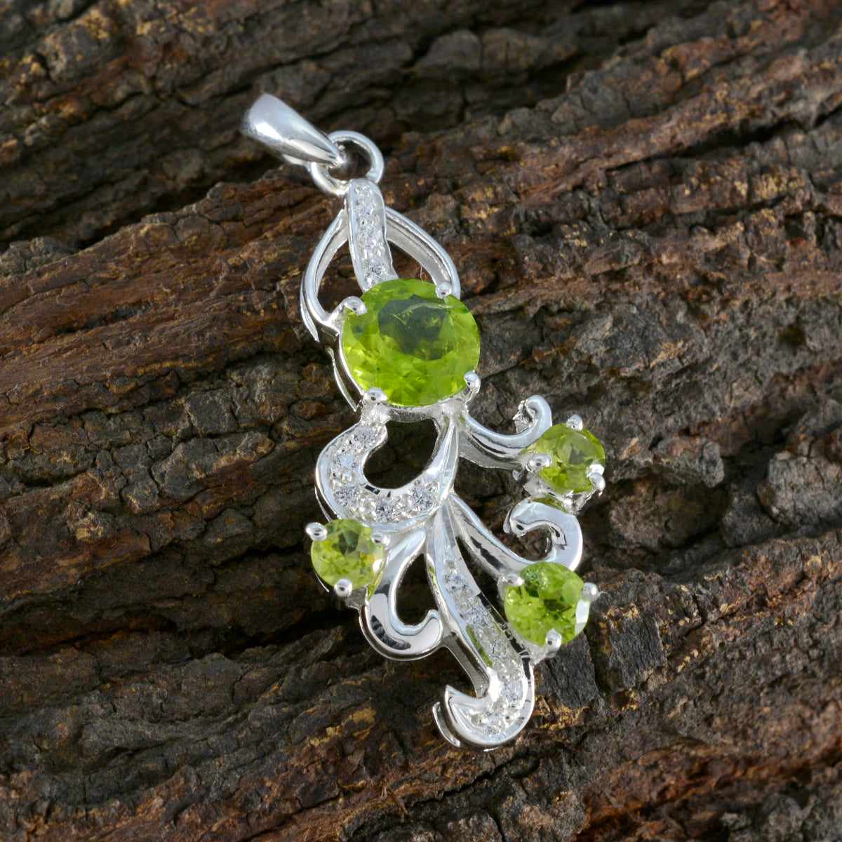 Peridot Edgy Australian 925 Silver multiple Dayana Romantic Green Pendant Jewelry