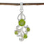Peridot Edgy Australian 925 Silver multiple Green Pendant