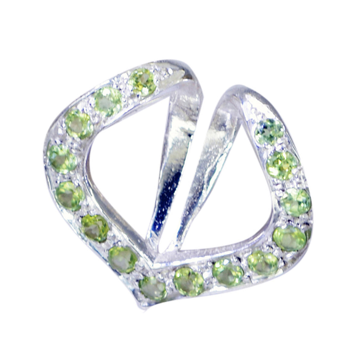 Peridot Klassieke Midden-Oosterse 925 Zilveren meervoudige Lucia Luxe Groene Hanger Sieraden