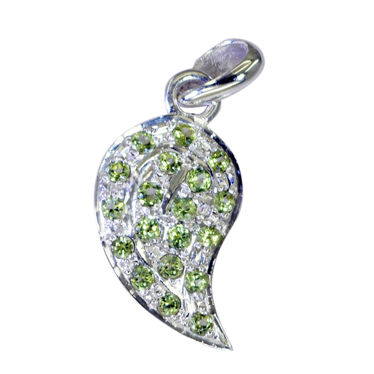 Peridot Whisper-thin Australian 92.5 Silver multiple Green Pendant