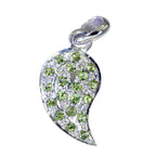 Peridot Whisper-thin Australian 92.5 Silver multiple Green Pendant