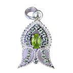 Peridot Eye-catching Middle Eastern 925 Silver multiple Green Pendant