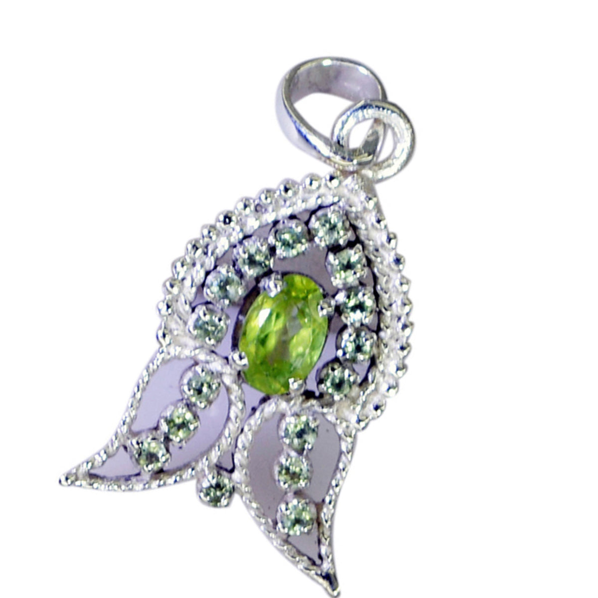 Peridoto Accattivante Medio Oriente Argento 925 multiplo Rebeca propsel Ciondolo Verde Gioiello