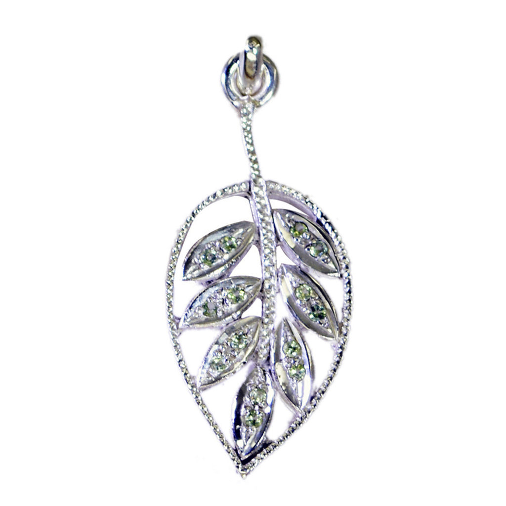 Peridot Eye-catching African Sterling Silver multiple Green Pendant