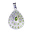 Peridot Essential African Sterling Silver multiple Green Pendant