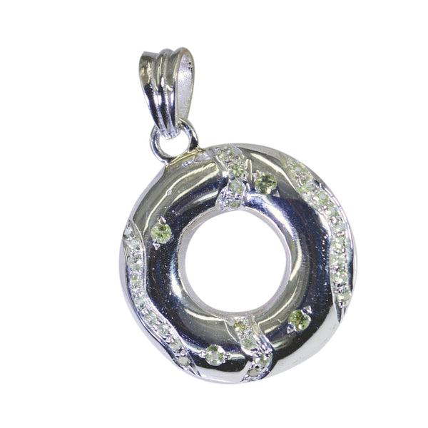 Peridot Tiny African Sterling Silver multiple Genesis Bubble Green Pendant Jewellery