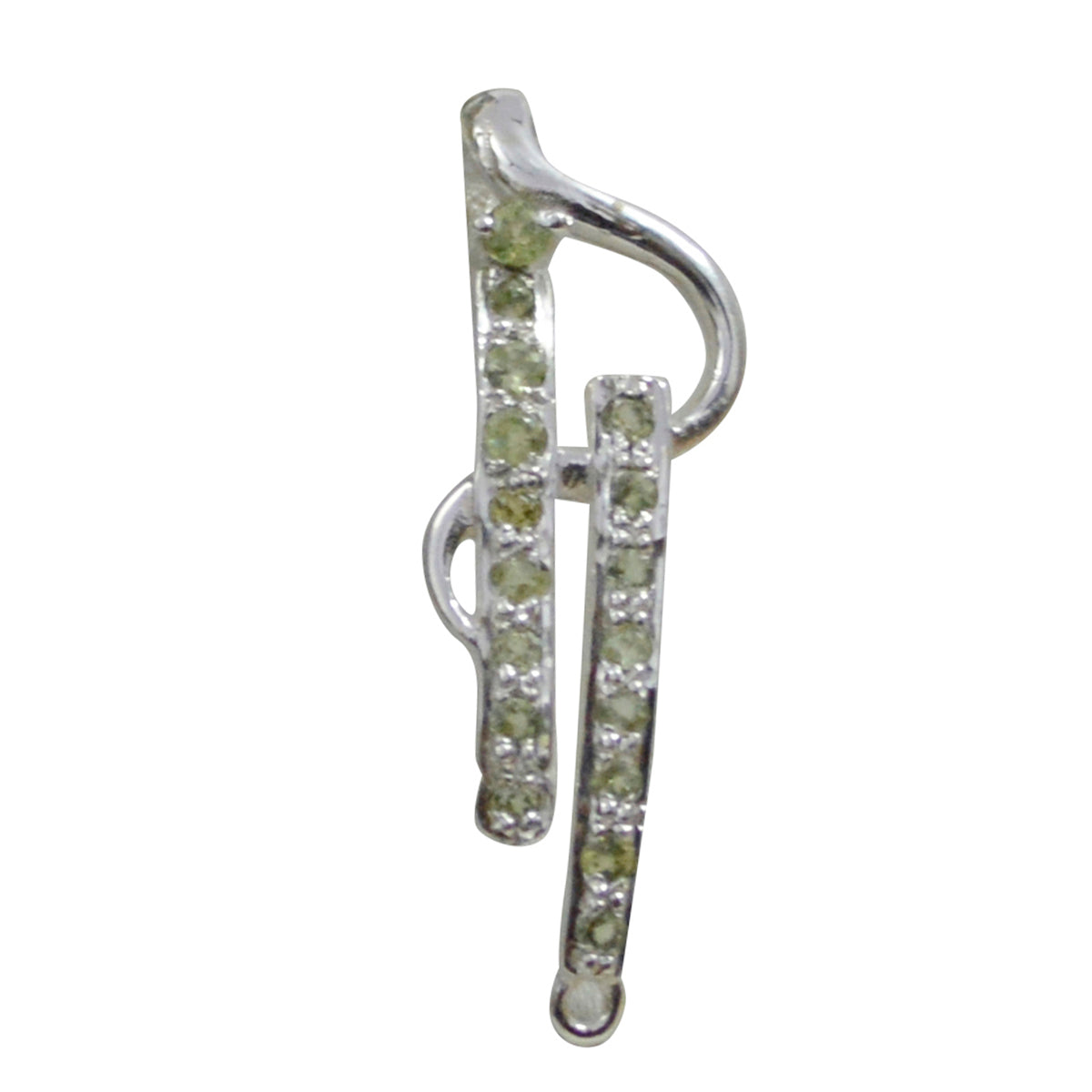 Peridot Featherlight Australisch 92,5 Zilver meervoudige Grace Heart Green Hanger Sieraden Secundaire afbeelding