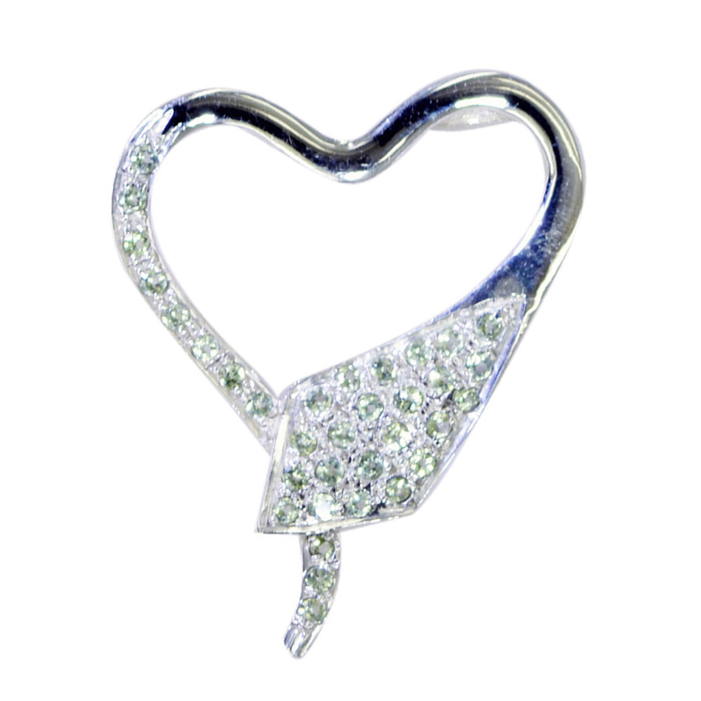Peridot Tiny Middle Eastern 92.5 Silver multiple Green Pendant