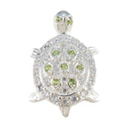 Peridot Dainty Middle Eastern 925 Silver multiple Green Pendant