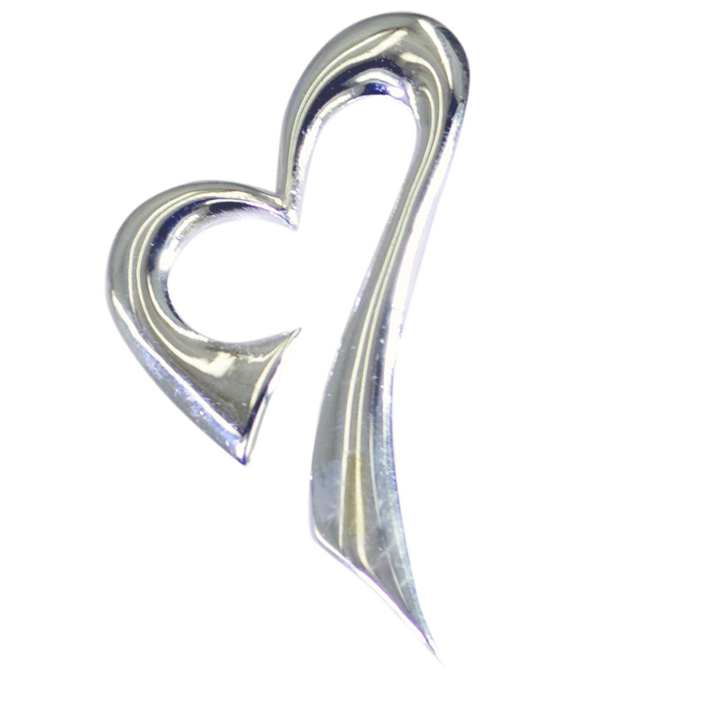 Plain Essential Latin American Sterling Silver plain Clara Luxurious Gray Pendant Jewellery