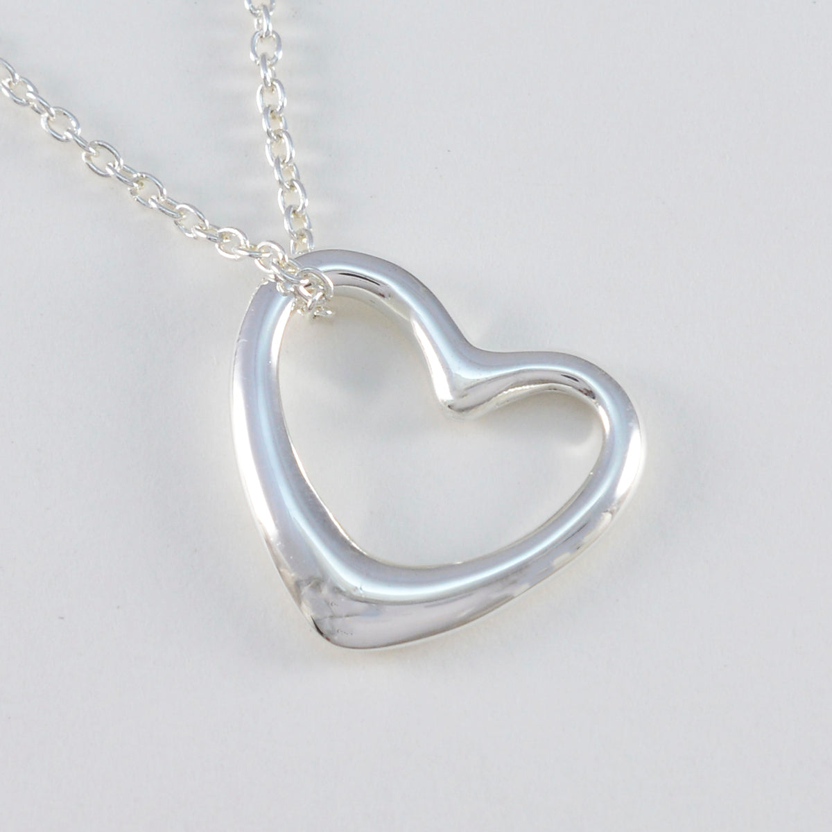 Plain Dainty Mexican 925 Silver plain Yasmine valentine Gray Pendant Jewelry Второстепенное изображение товара