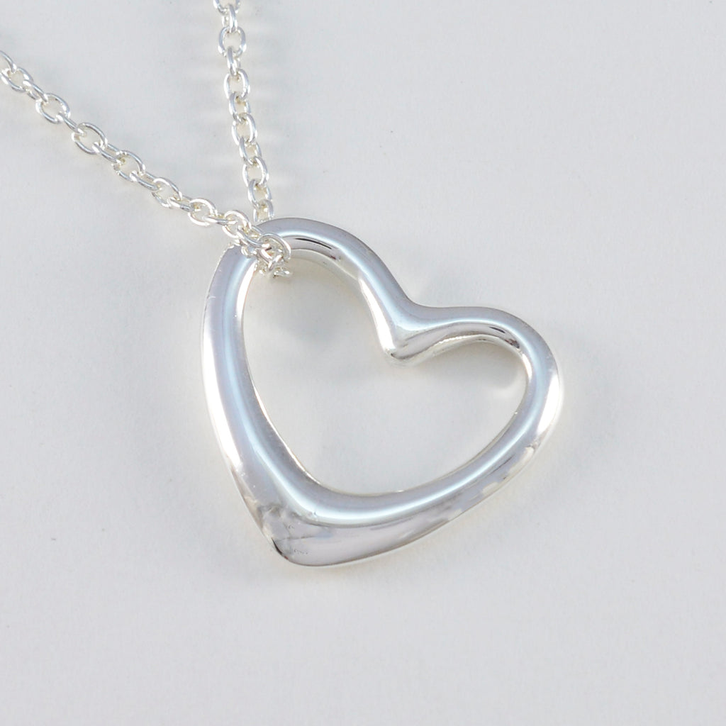 Plain Dainty Mexican 925 Silver plain Yasmine valentine Gray Pendant Jewelry