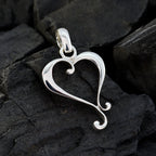 Plain Delicate Russian 92.5 Silver plain Constanza Graceful Gray Pendant Jewellery