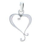 Plain Delicate Russian 92.5 Silver plain Plain Pendant