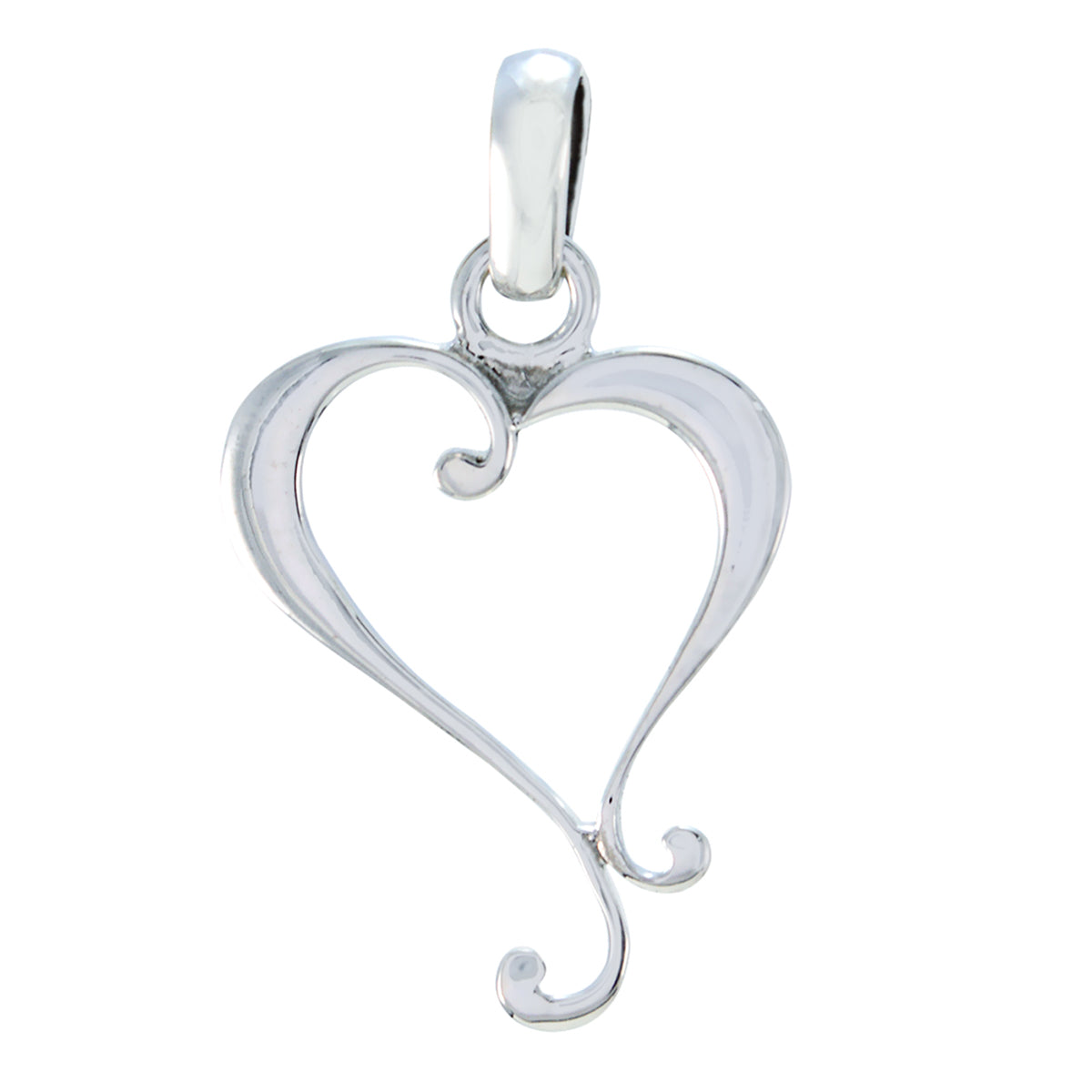 Plain Delicate Russian 92.5 Silver plain Plain Pendant