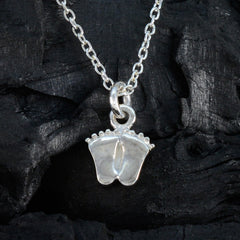 Plain Dainty Latin American Silver plain Zoe Romantic Gray Pendant Jewelry