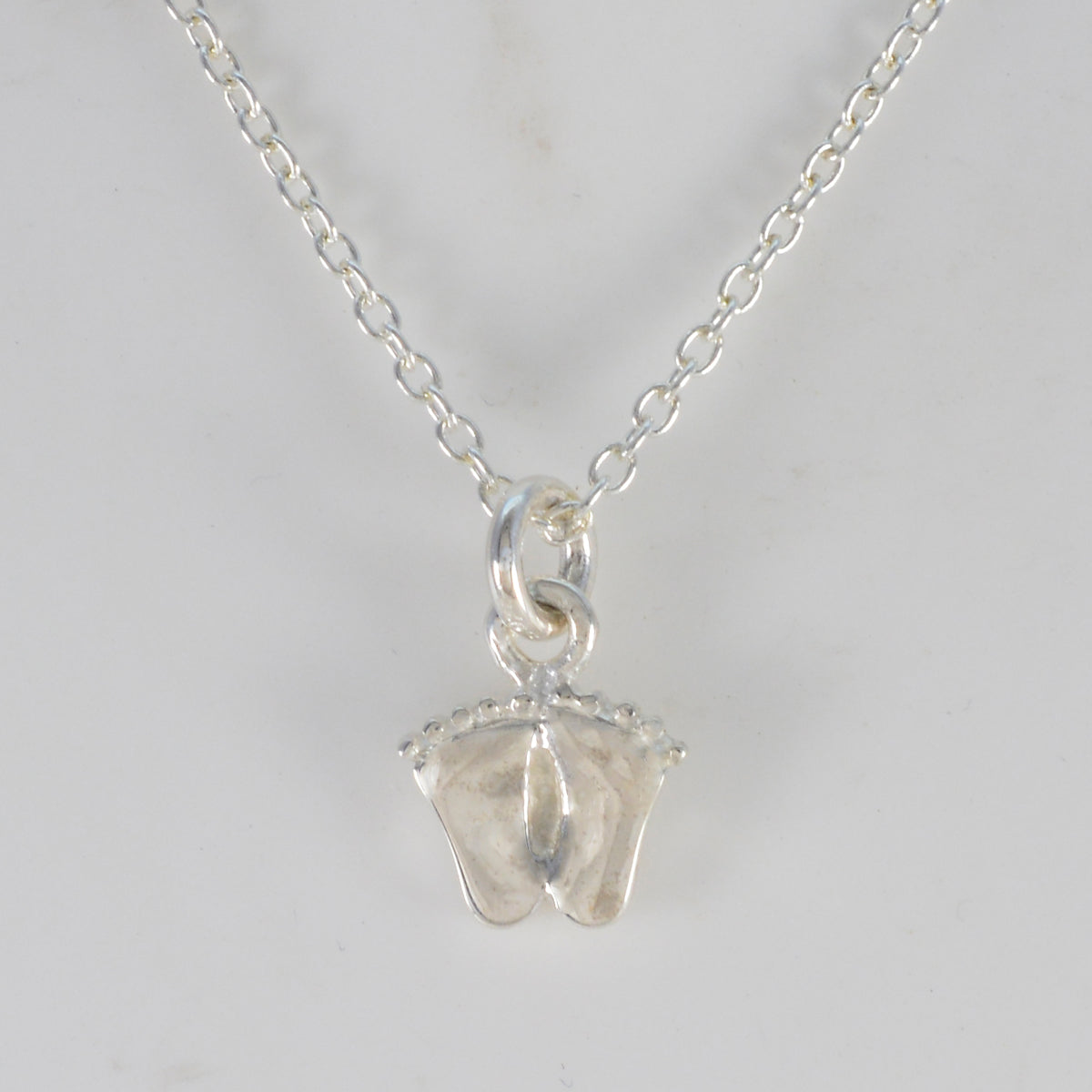 Plain Dainty Latin American Silver plain Zoe Romantic Gray Pendant Jewelry Secondary image