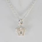 Plain Dainty Latin American Silver plain Zoe Romantic Gray Pendant Jewelry