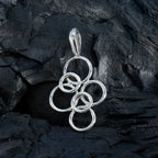 Plain Minimalist Japanese Sterling Silver plain Yan Trendy Gray Pendant Jewellery