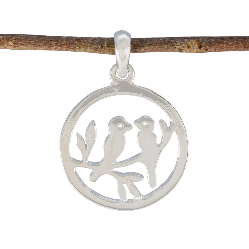 Plain Dainty Russian 925 Silver plain Plain Pendant