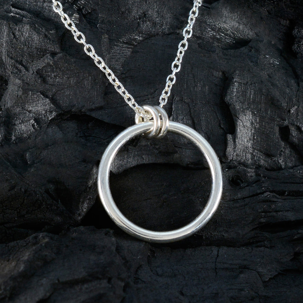 Plain Whisper-thin Moroccan Silver plain Yasmin Feminine Gray Pendant Jewelry