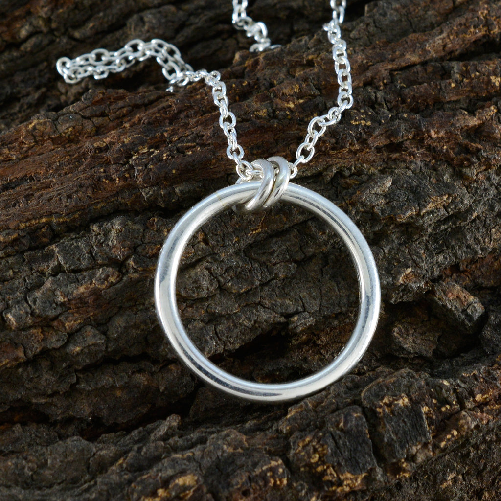Plain Whisper-thin Moroccan Silver plain Yasmin Feminine Gray Pendant Jewelry