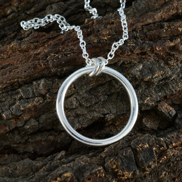 Plain Whisper-thin Moroccan Silver plain Yasmin Feminine Gray Pendant Jewelry