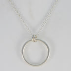 Plain Whisper-thin Moroccan Silver plain Yasmin Feminine Gray Pendant Jewelry