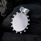 Plain Tiny Mexican 925 Silver plain Florencia Luxurious Gray Pendant Jewelry