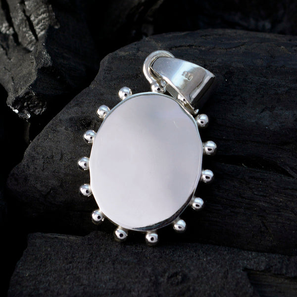 Plain Tiny Mexican 925 Silver plain Florencia Luxurious Gray Pendant Jewelry