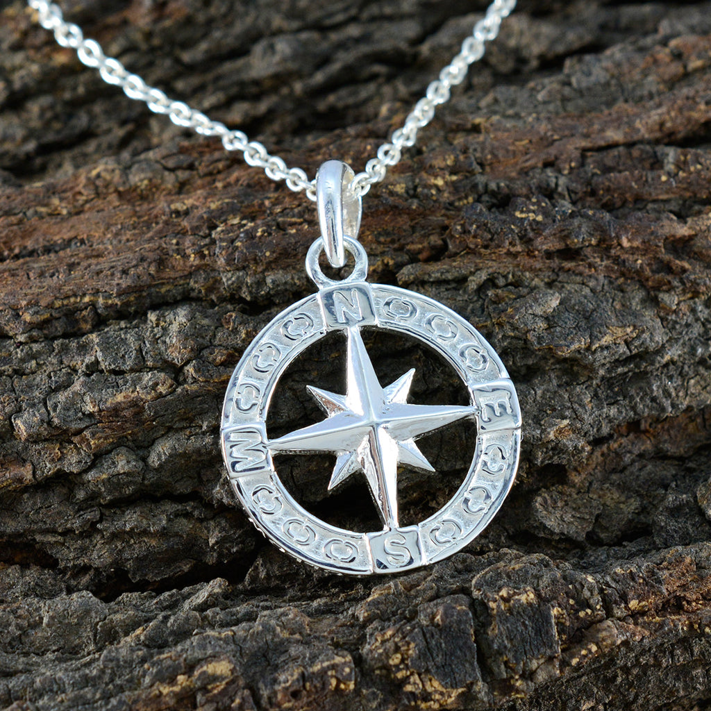 Plain Slim Latin American Sterling Silver plain Yasmine Sophisticated Gray Pendant Jewellery