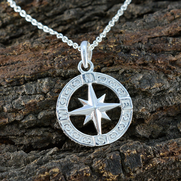 Plain Slim Latin American Sterling Silver plain Yasmine Sophisticated Gray Pendant Jewellery