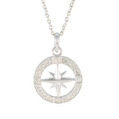 Schlichter, schmaler Anhänger aus lateinamerikanischem Sterlingsilber