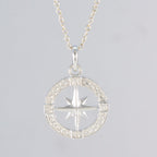 Plain Slim Latin American Sterling Silver plain Yasmine Sophisticated Gray Pendant Jewellery