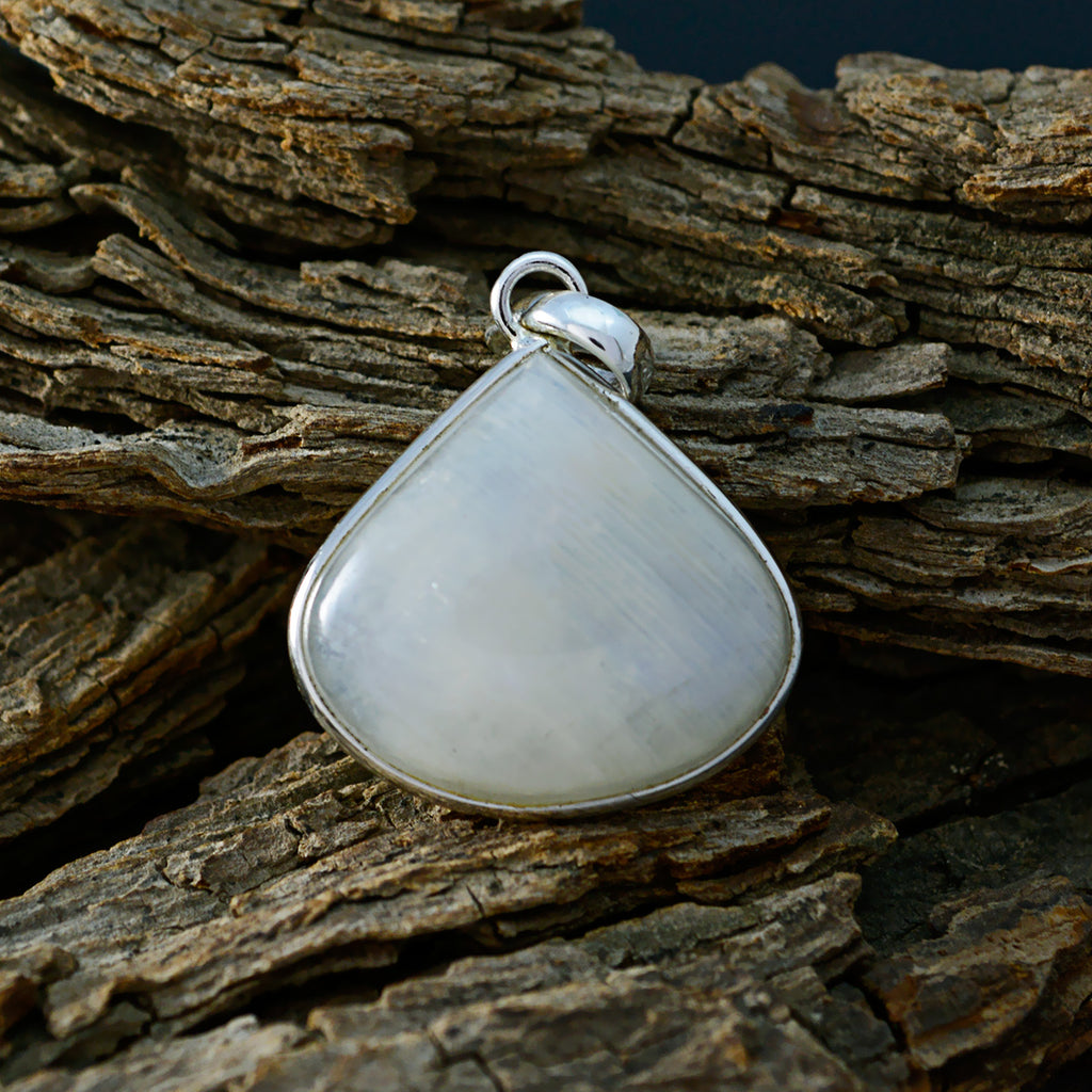Rainbow Moonstone Tiny Mexican 92.5 Silver Solitaire Mariana Cocktail White Pendant Jewellery